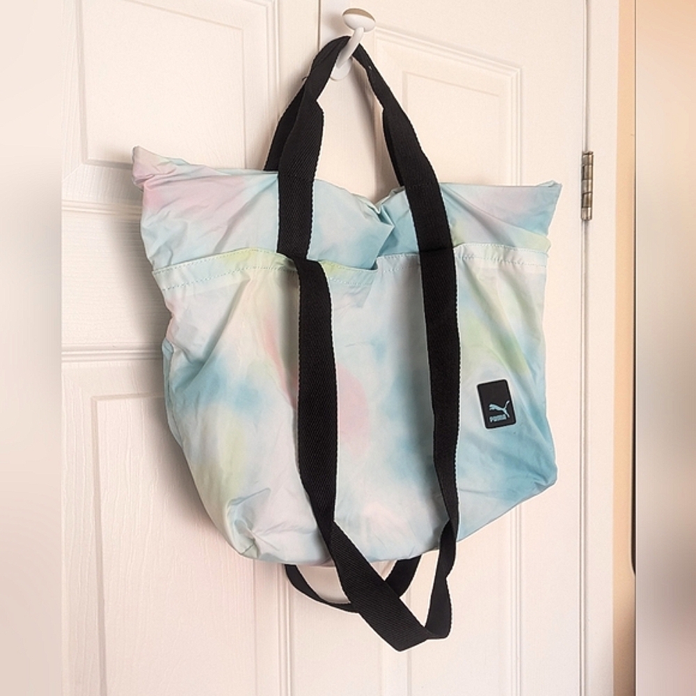 Puma Small Pastel Tie-Dye Light Gym Tote Bag